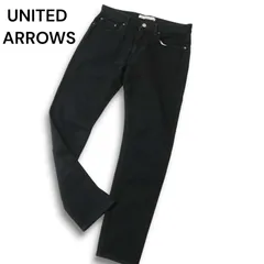 UNITED ARROWS ユナイテッドアローズ ストレッチ★ スリム ブラック デニム ジーンズ パンツ Sz.M メンズ 黒