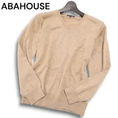 ABAHOUSE アバハウス 秋冬 ウール100%★ Vネック セーター ニット Sz.2 メンズのサムネイル
