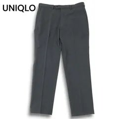 UNIQLO ユニクロ 秋冬 ヒートテック★ 裏起毛 スマート スリムフィット パンツ スラックス Sz.ウエスト88 メンズ 灰 グレー