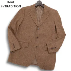 Kent in TRADITION ケント 秋冬 ウール100％★ ツイード ヘリンボーン テーラード ジャケット ブレザー Sz.96A7 メンズ