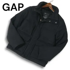 GAP ギャップ 秋冬 ウール★ ツイード ダウン ジャケット Sz.XS メンズ ダークグレー