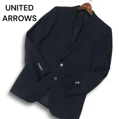 UNITED ARROWS ユナイテッドアローズ 秋冬 ウール100％★ テーラード ジャケット ブレザー 紺ブレ Sz.46 メンズ ネイビー