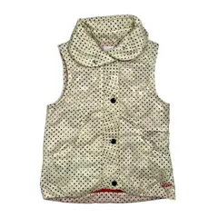FILA GOLF フィラ ゴルフ 水玉 ドット 中綿 ベスト サイズ M /アイボリーホワイト系×ブラック/レディース/スポーツのサムネイル