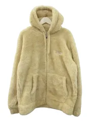 チャンピオン CHAMPION ボアフリース ジップパーカー フーディー 長袖 ベージュ アイボリー 羽織 上着 XXL トップス
