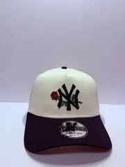 Newera ニューヨークヤンキース サブウェイシリーズ2000 ローズ刺繍 9forty A-FRAME スナップバックキャップ ツートンカラー