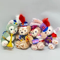 【美品】ディズニーダッフィーフレンズ　 ハッピーマーチングファンストラップ35周年 4体セット