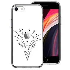 iPhoneSE ケース 第3世代 第2世代 クリア クラッカー スマホケース 側面ソフト 背面ハード ハイブリッド 