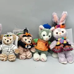 【美品 】ダッフィーフレンズ ハロウィン パーティー マスコット 6点 ぬいぐるみ TOKYO DISNEY SEA ジェラトー二 ・ダッフィー・シェリーメイ ・ステラ・ルー