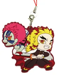 【中古】雑貨 煉獄杏寿郎＆猗窩座 「鬼滅の刃 滅! カプセルラバーマスコット11」