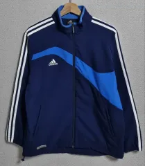M (95) アディダス ヴィンテージ ネイビー ウィンドブレーカー