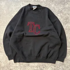 Lee リー 刺繍ロゴ スウェット トレーナー 古着 90s ヴィンテージ 黒 ブラック 2Xサイズ