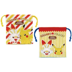 スケーター (skater) お弁当 巾着 マチ付き 2枚セット ポケットモンスター 男の子 日本製 KB64WN-A 1
