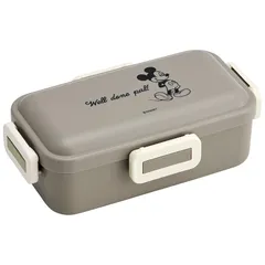 スケーター(skater) 弁当箱 ふわっと盛れる ランチボックス 530ml 日本製 ディズニー ミッキーマウス シンプルロゴ PFLB6-A 0