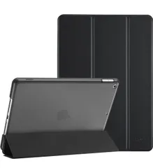 ★ProCase iPad 9/8/7 ケース (2021 2020 2019) 半透明バックカバー スマートカバー 軽量 三つ折りスタンド iPad 10.2
