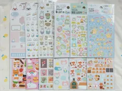 DAISO シールステッカー まとめ 新年用 星巡る心光印彩 幸運 キスカット