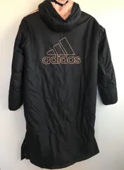 アディダス ベンチコート ブラック/ピンク 160cm 29922025110076