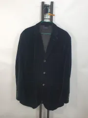 ポロラルフローレン ブレザー ツアーベルベット 3ボタン ジャケット ブラック XL