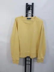 ポロラルフローレン スウェット 起毛 黄色 新モデルタブ L