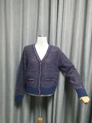 ラインパール感カーディガン