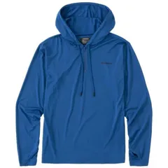 WJ150 シマノ サンプロテクション プルオーバー フーディーシャツ SH-001V ブルー Mサイズ / shimano / 釣具 (SP) 4969363673329