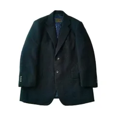 oldテーラードジャケット　ヴィンテージ　メランジカラー　個性的カラー　裏地総柄