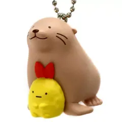 【中古】キーホルダー オットセイとえびふらいのしっぽ 「すみっコぐらしとすみだ水族館のいきものたち マスコットボールチェーン」