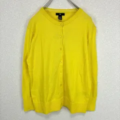 ギャップ　GAP【M】　ニットカーディガン 薄手セーター Uネック 羽織 派手色 差し色