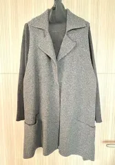 シックグレー カラ ニット 짜임 ベスト