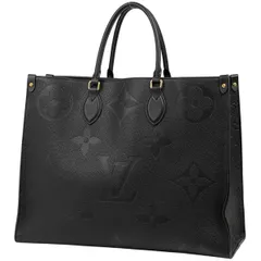 ルイ・ヴィトン Louis Vuitton オンザゴー GM 2WAY ショルダーバッグ ハンドバッグ トートバッグ モノグラムアンプラント ノワール(ブラック) M44925 レディース 【中古】