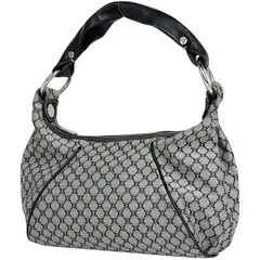 セリーヌ CELINE マカダム柄 ショルダーバッグ ワンショルダー ハンドバッグ ショルダーバッグ キャンバス ブラック レディース 【中古】