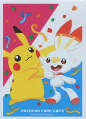【中古】サプライ [単品] ピカチュウ＆ヒバニー 限定デザインデッキシールド(スリーブ) 「ポケモンカードゲーム ソード＆シールド セブン-イレブン限定スペシャルセット スターターセットV炎」 同梱品