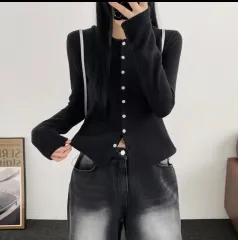 ブラック ゴージ カーディガン