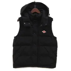 ダントン DANTON ダウン ベスト 着脱可能フード ブラック 黒 40 JD-8812
