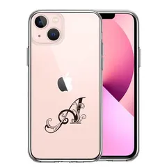 iPhone13 ケース クリア アルファベット 【A】 スマホケース 側面ソフト 背面ハード ハイブリッド 