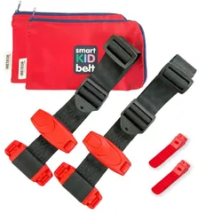 [ スマートキッズベルト ] 正規品 バックル外し付属【単独利用で道交法OK】 ジュニアシート Eマーク 道路交通法適合 警察庁回答書付 メテオAPAC 3歳 ～ (2個) 0