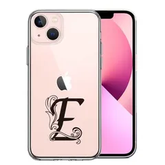 iPhone13 ケース クリア アルファベット 【E】 スマホケース 側面ソフト 背面ハード ハイブリッド 