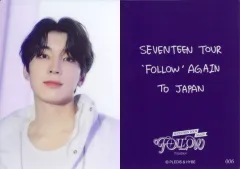 【中古】コレクションカード(男性) 006：SEVENTEEN/ウォヌ(WONWOO)/「SEVENTEEN TOUR ’FOLLOW’ AGAIN TO JAPAN」フォトカード
