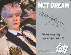 【中古】コレクションカード(男性) NCT DREAM/ジェノ(Jeno)/裏面グレー・印刷サイン・メッセージ入り/CD「ISTJ」(7DREAM QR Ver.)封入フォトカード