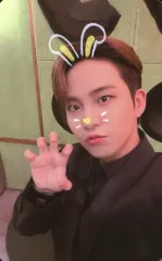 【中古】コレクションカード(男性) ATEEZ/ジョンホ(JONG HO)/CD「THE WORLD EP.FIN ： WILL」ATEEZ JAPAN OFFICIAL FANCLUB会員限定購入特典トレーディングカード(うさみみ VER.)