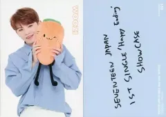 【中古】コレクションカード(男性) 021[ノーマルカード]：SEVENTEEN/WOOZI(ウジ)/ノーマルカード/「SEVENTEEN JAPAN 1ST SINGLE ‘Happy Ending’ SHOWCASE」トレーディングカード