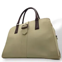 バーバリー BURBERRY トートバッグ ベージュ レザー×キャンバス 2way 斜め掛け可 A4収納可能 ワンショルダー ロゴプレート ショルダーバッグ ハンドバッグ ブラウン u16