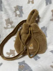 カンゴール ブラウン ボア フリース ショルダーバッグ