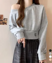 オフショルスウェット 肩見せ トレーナー