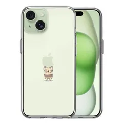 iPhone15Plus ケース クリア コアラ 腹巻 重量挙げ スマホケース 側面ソフト 背面ハード ハイブリッド 