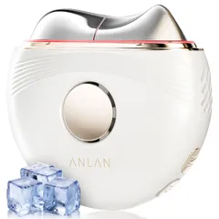 TV紹介<!-利用不可文字-!>人気雑誌掲載ANLAN 温冷リフトかっさ 美顔器 EMS カッサプレート 45度温感 冷却 リフト 3色フォトケア 振動浸透 全身適用 男女兼用 typeC充電式 3段階調整可能 母の日 誕生日 プレゼント (ホワイト)