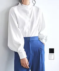 シャツブラウス 長袖トップス