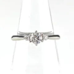 ヨンドシー 4℃ ダイヤモンド デザインリング プラチナ 指輪 リング 5.5号 Pt950 ダイヤモンド レディース 【中古】