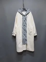 オーバーサイズ 裏起毛 フリース ロング フード アウター