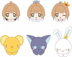 [중고] 키 홀더 총 6 종 세트 [카드 캡터 사쿠라 클리어 카드 편 가구 캐릭터 컬렉션]
