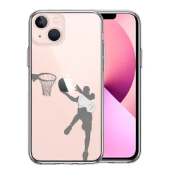 iPhone13 ケース クリアバスケット レイアップシュート スマホケース 側面ソフト 背面ハード ハイブリッド